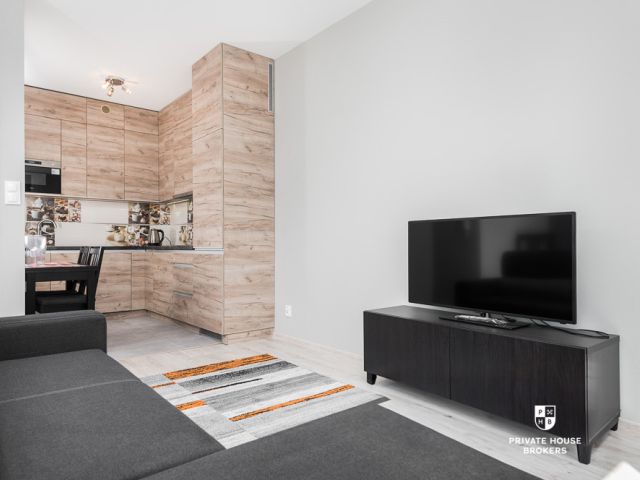 Spacious studio apartment in prestigious investment called Grzegórzki Park - Apartment - Rent - Kraków, Śródmieście / Grzegórzki