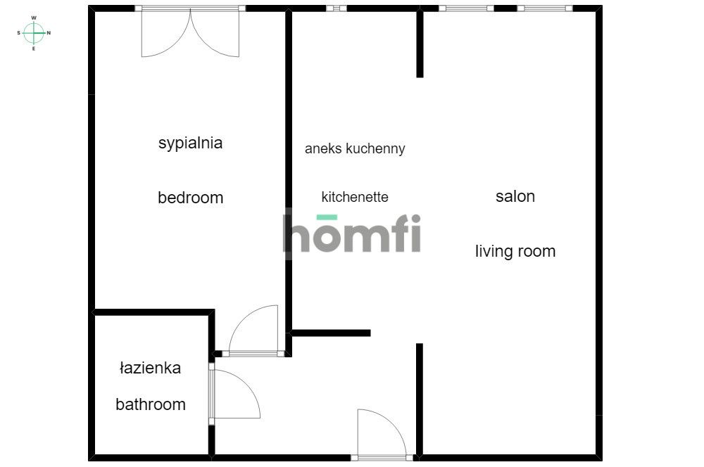 Chełmońskiego 108, 50m²: wygodne 2 pokoje + garaż i komórka, Galeria Bronowice - Mieszkanie - Wynajem - Kraków, Krowodrza / Bronowice