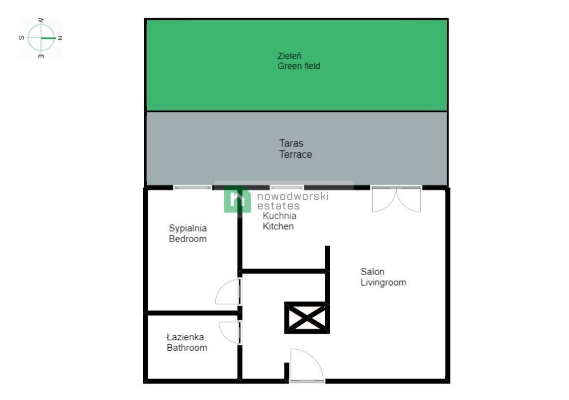 2 rooms at Hallera str. - Apartment - Rent - Wrocław, Krzyki / Gaj