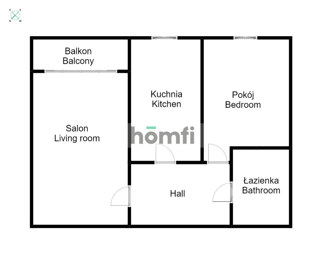 2 room apartment Tarnogaj Międzyleska Street di Trevi Estate - Apartment - Rent - Wrocław, Krzyki / Gaj