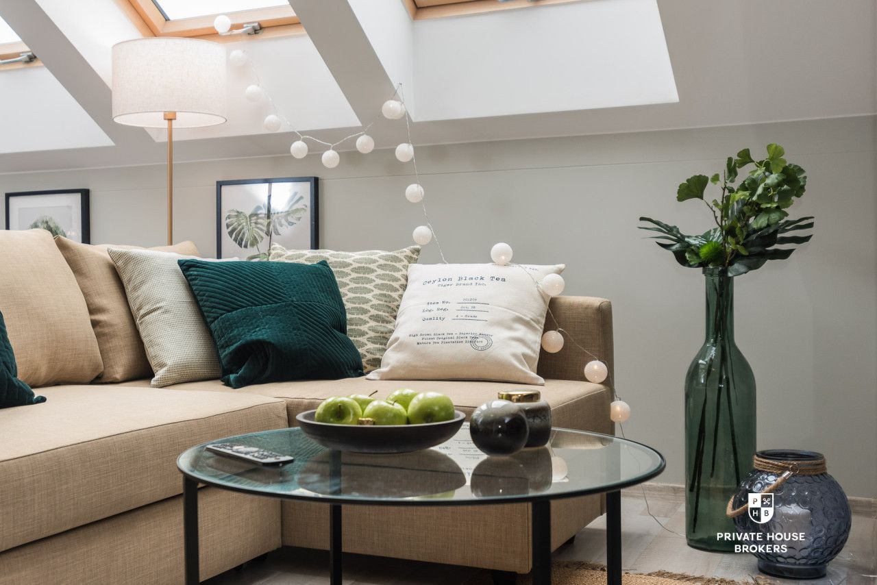 Mieszkanie poddaszowe 46m2 na Starym Podgórzu. Wykończone. Siłownia i pralnia w budynku! - Mieszkanie - Wynajem - Kraków, Podgórze