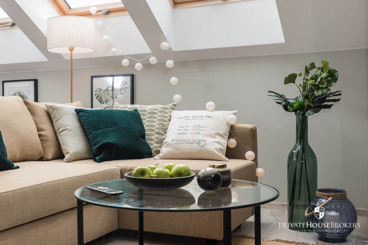 Mieszkanie poddaszowe 46m2 na Starym Podgórzu. Wykończone. Siłownia i pralnia w budynku! - Mieszkanie - Wynajem - Kraków, Podgórze