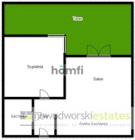 Onebedroom apartment at Hallera Gardens - Apartment - Rent - Wrocław, Krzyki / Borek