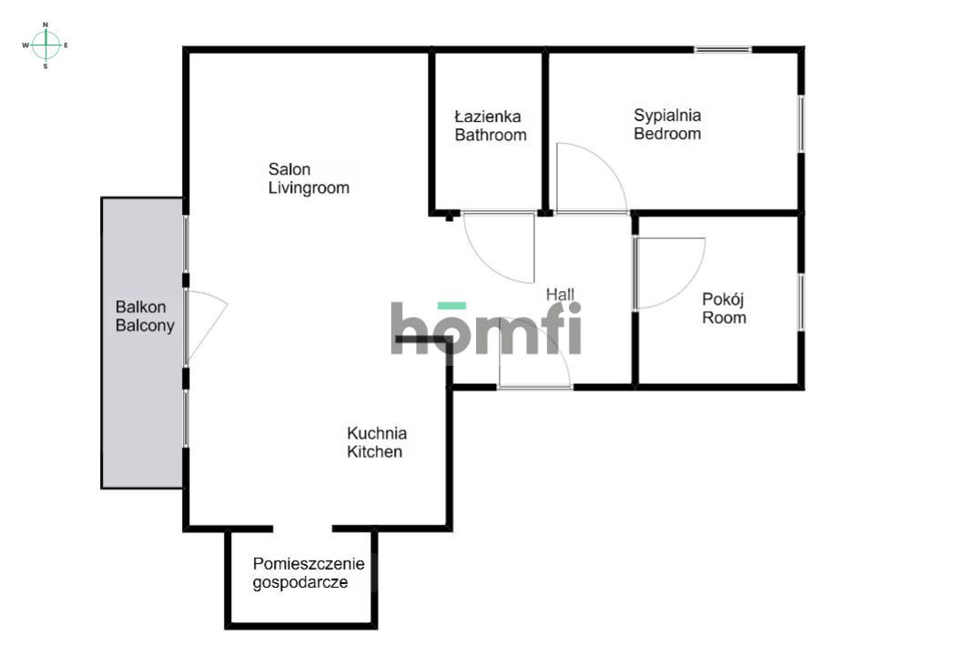 3 room apartment on Bajana street - Apartment - Rent - Wrocław, Fabryczna