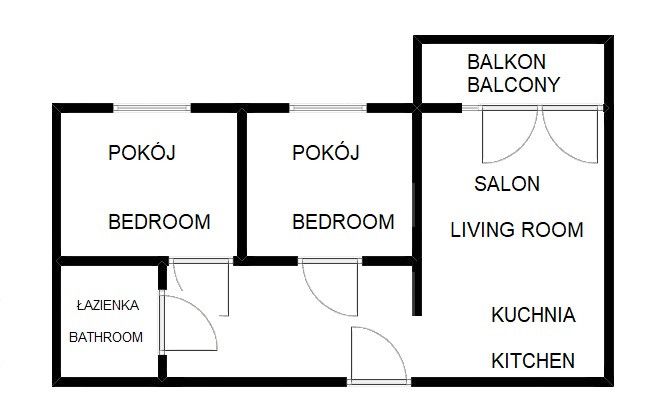 Bochenka 12a, 49m²: nowoczesne 3 pokoje z klimą + parking | Bonarka - Mieszkanie - Wynajem - Kraków, Podgórze / Bonarka