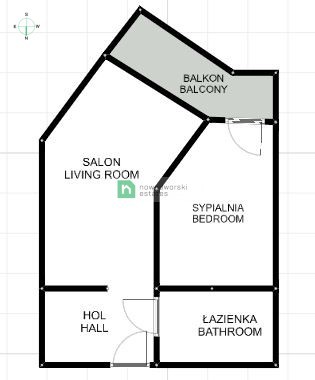 2 pok z balkonem, "Casa Feliz" - Mieszkanie - Wynajem - Kraków, Krowodrza