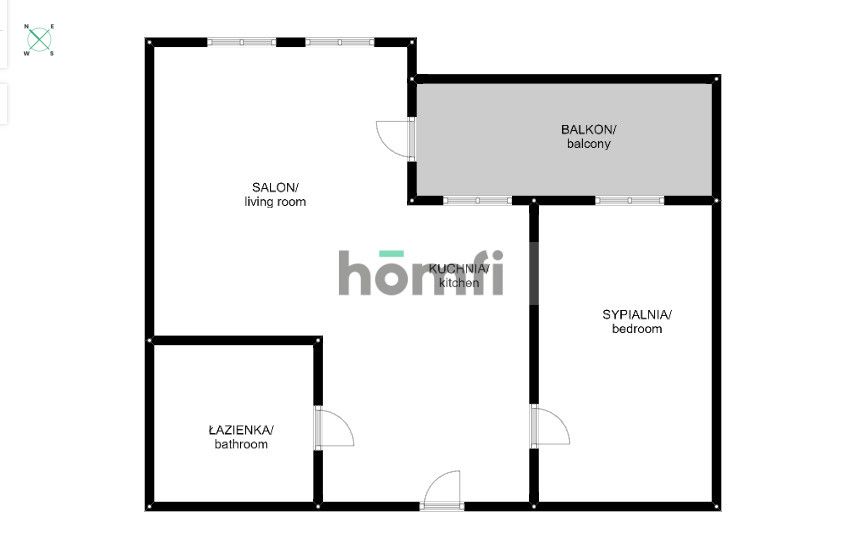Do wynajęcia 2 pokojowe mieszkanie 51m2, Bochenka - Mieszkanie - Wynajem - Kraków, Podgórze / Kurdwanów