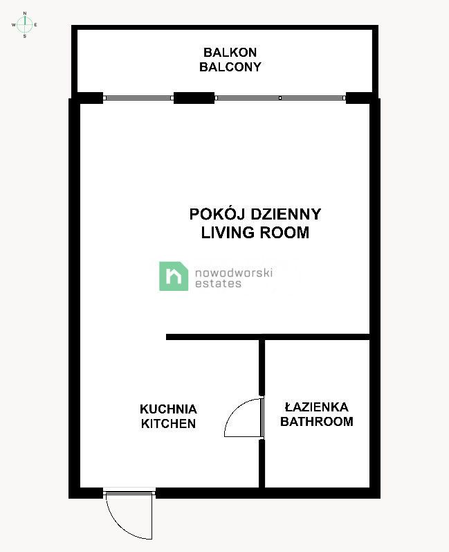 Kawalerka | Balkon | Centrum - Mieszkanie - Wynajem - Wrocław, Krzyki