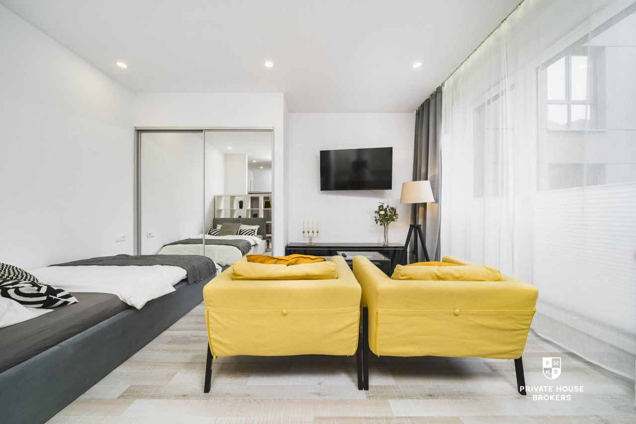 Mieszkanie typu studio z tarasem w nowoczesnym apartamentowcu - Stare Podgórze - Mieszkanie - Wynajem - Kraków, Podgórze