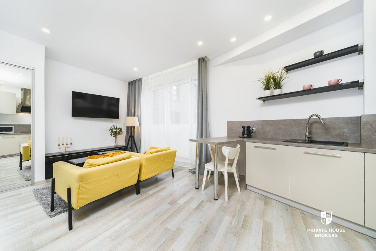 Mieszkanie typu studio z tarasem w nowoczesnym apartamentowcu - Stare Podgórze - Mieszkanie - Wynajem - Kraków, Podgórze