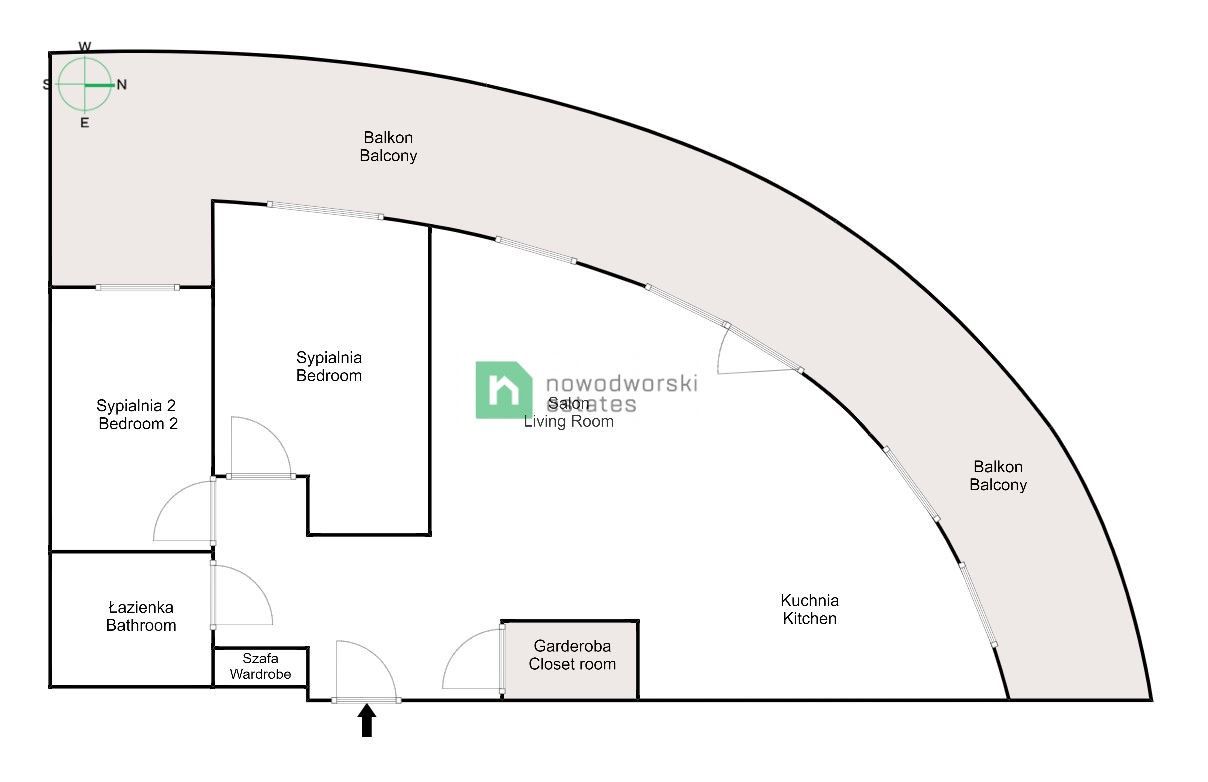 3 pokoje | Ul. Bociana | Balkon - Mieszkanie - Wynajem - Kraków, Krowodrza / Prądnik Biały
