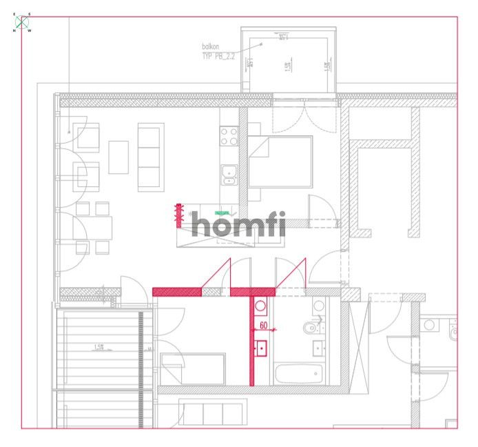 Apartament Kurkowa 14, 2 sypialnie+salon+taras - Mieszkanie - Wynajem - Wrocław, Śródmieście / Nadodrze
