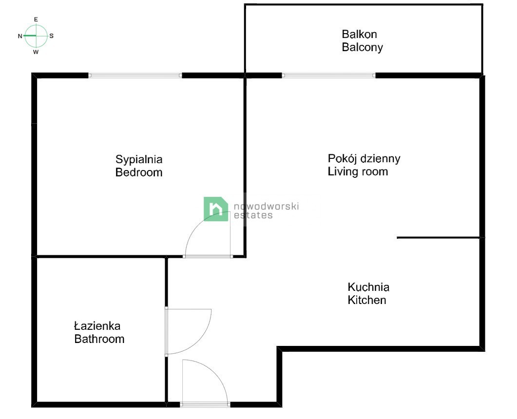 ulica Jesionowa | 45,44 m2 | 9 piętro + parking - Mieszkanie - Wynajem - Wrocław, Krzyki / Tarnogaj