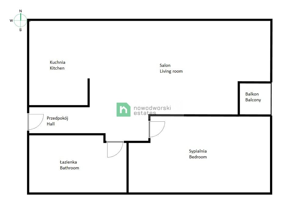 2 pokojowy apartament w centrum - Angel Wings - Mieszkanie - Wynajem - Wrocław, Krzyki / Przedmieście Oławskie