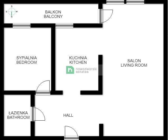 2 Pokojowe mieszkanie o pow. 50m2, Piltza 44a, Ruczaj - Mieszkanie - Wynajem - Kraków, Podgórze / Dębniki