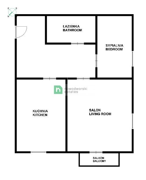 2-pokojowe mieszkanie w centrum miasta - Mieszkanie - Wynajem - Wrocław, Krzyki / Przedmieście Oławskie