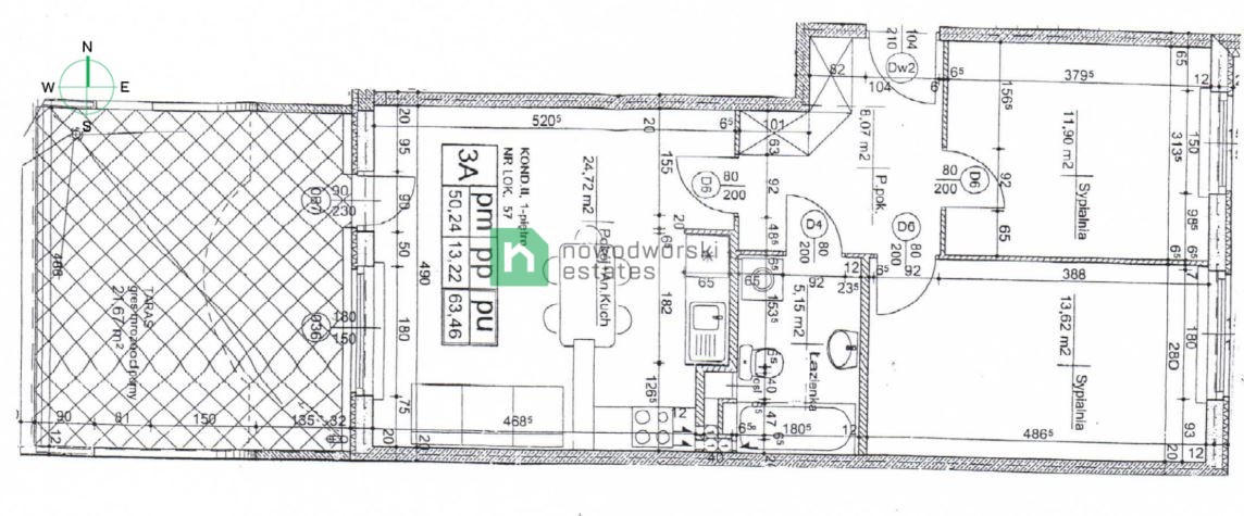Elegant three-room apartment on Tarchomin - Apartment - Rent - Warszawa, Białołęka / Tarchomin