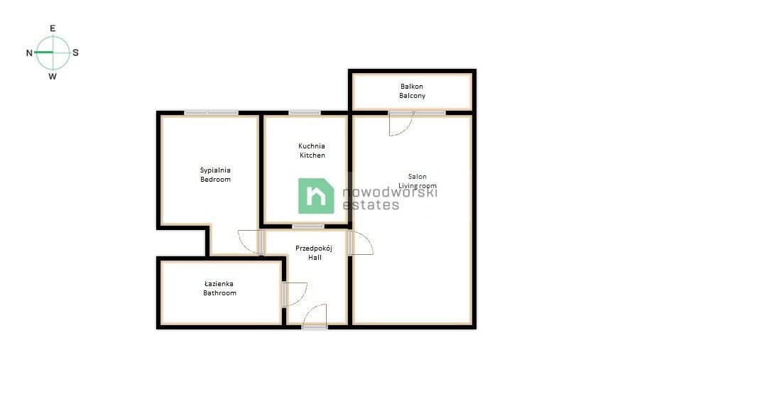 2-pokojowe mieszkanie o krok od Parku Wschodniego 2700 zł - Mieszkanie - Wynajem - Wrocław, Krzyki / Księże Małe