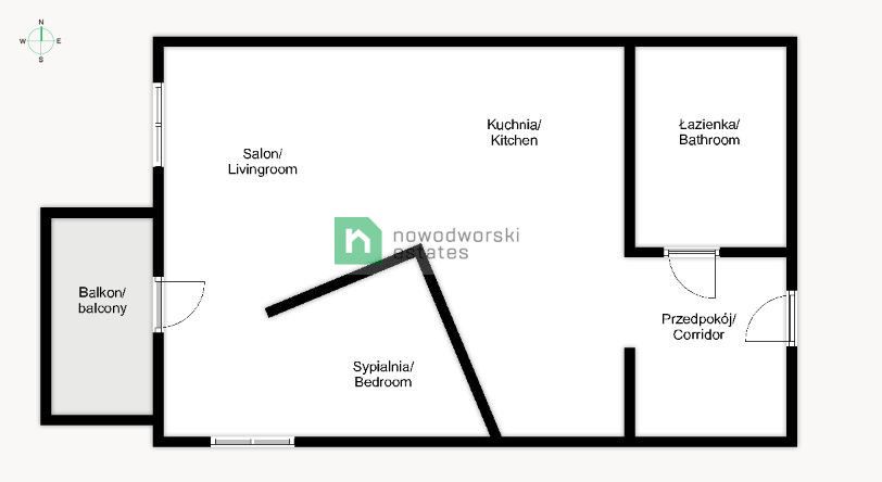 for rent two room apartment at Center - Apartment - Rent - Kraków, Śródmieście / Stare Miasto