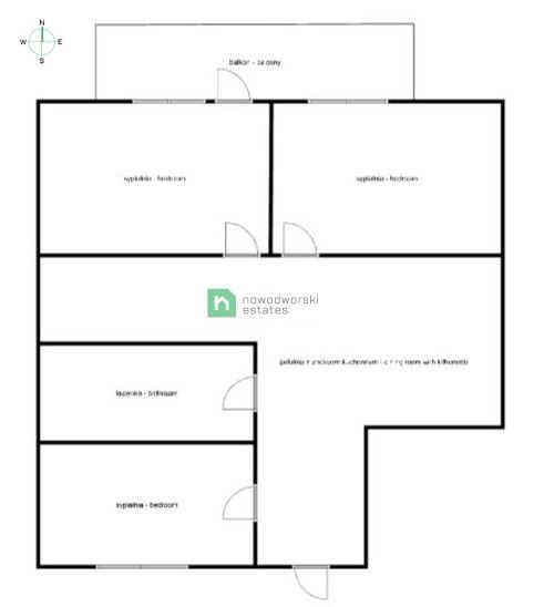 Nowodworski Estates ma przyjemność zaprezentować stylowe 3-pok. mieszkanie na 10 piętrze z widokiem na panoramę miasta - Mieszkanie - Wynajem - Gdańsk, Przymorze