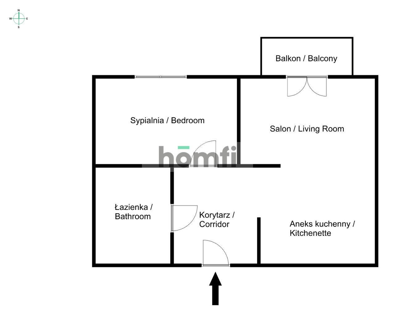 2 pokoje | Aleja Pokoju 83 | Ostatnie piętro - Mieszkanie - Wynajem - Kraków, Nowa Huta / Czyżyny