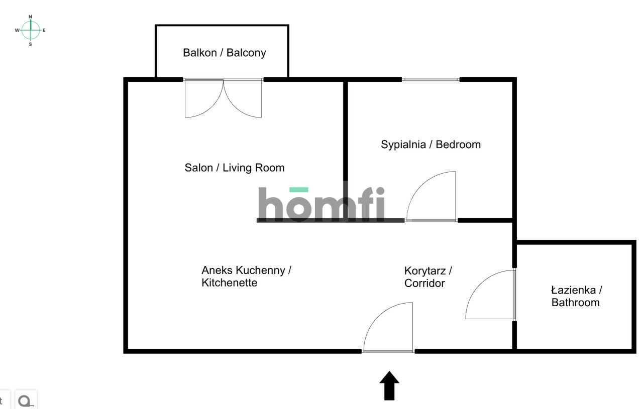 2 rooms | Garage | Near Rondo Matecznego - Apartment - Rent - Kraków, Podgórze