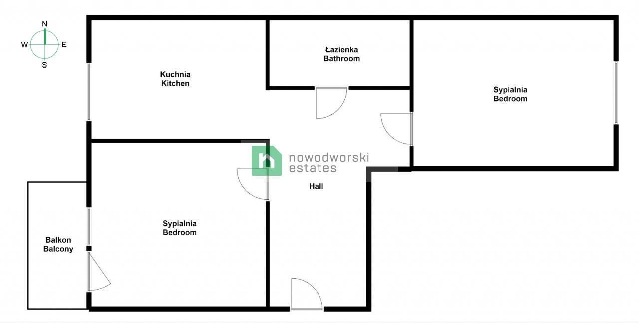 2-pokojowe przy ulicy Grabskiego, piwnica i balkon - Mieszkanie - Sprzedaż - Wrocławski, Siechnice