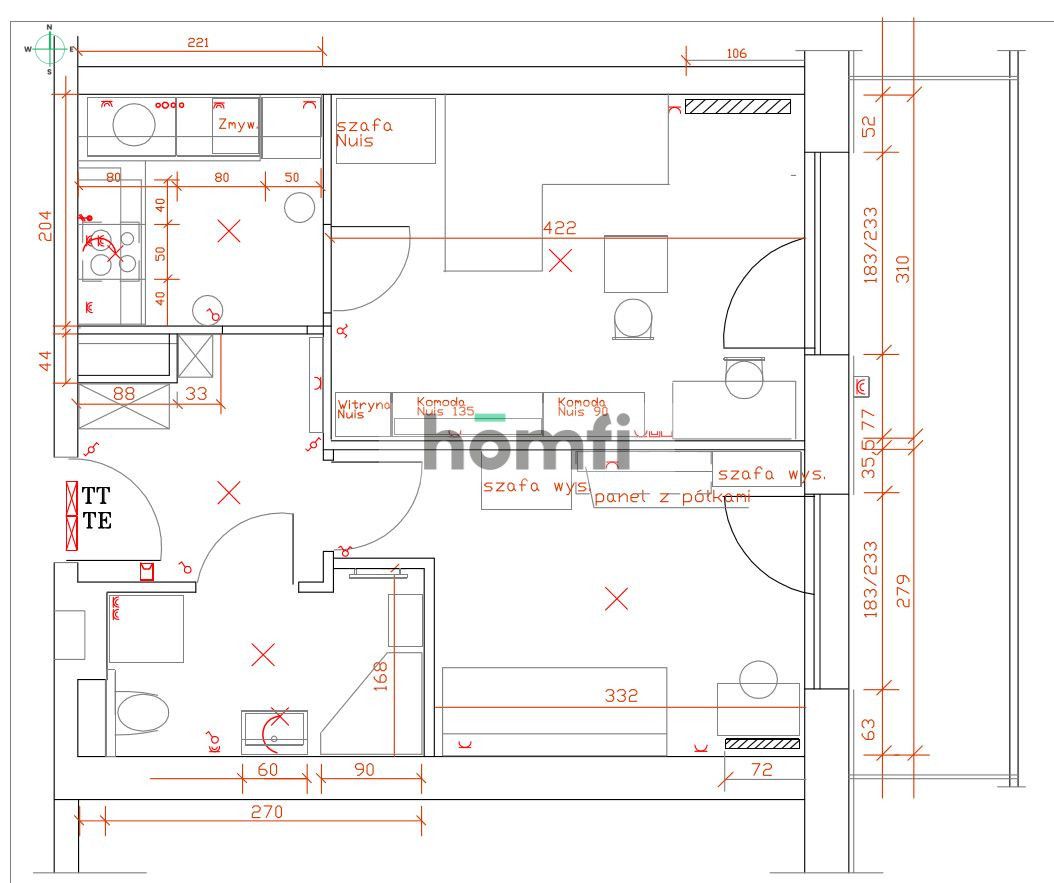 2 separate rooms on Krakowska street - Apartment - Rent - Wrocław, Krzyki / Przedmieście Oławskie