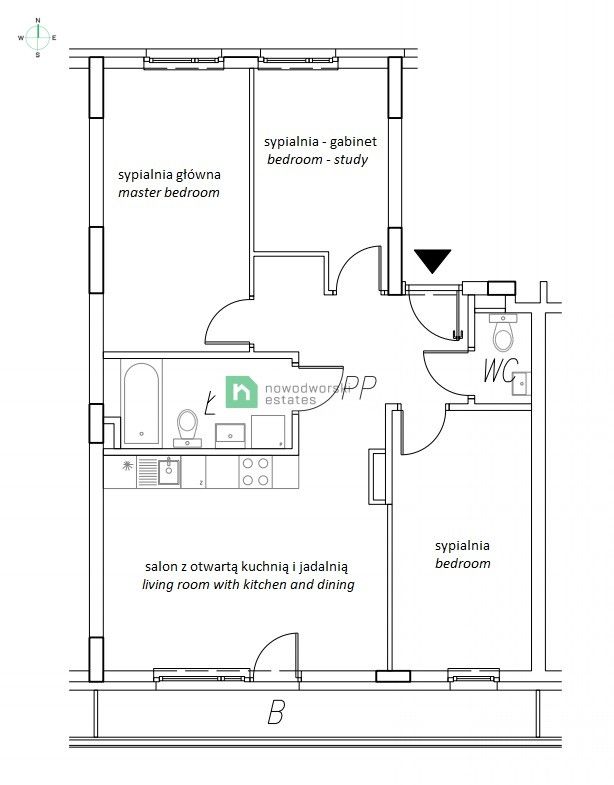 Nowe, wykończone 4 pokoje z garażem - Saska Kępa - Mieszkanie - Sprzedaż - Warszawa, Praga-Południe / Saska Kępa