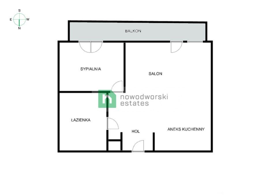 Angel City - two-room apartment with a balcony - Apartment - Rent - Kraków, Śródmieście / Stare Miasto