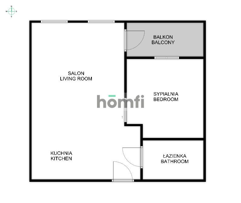 Dwupokojowe mieszkanie, Jacobs, Barska 69, Dębniki - Mieszkanie - Wynajem - Kraków, Podgórze / Dębniki