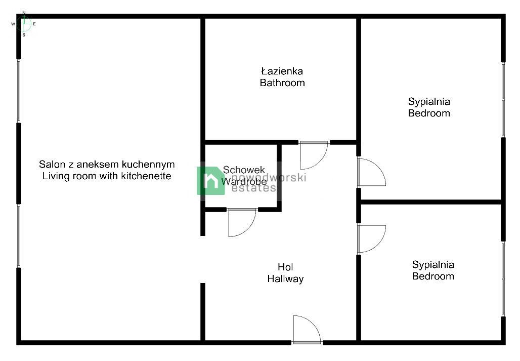 3-room apartment Pszenna st. / Bonarka - Apartment - Rent - Kraków, Podgórze / Podgórze Duchackie