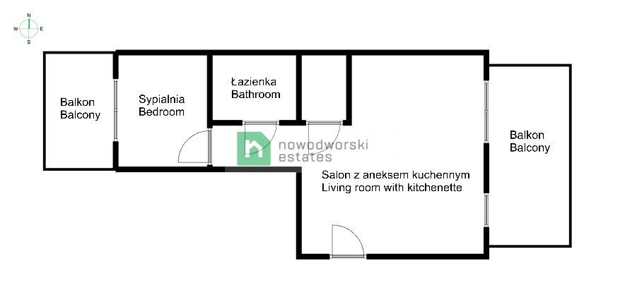 Nowe 2- pokojowe mieszkanie- Biskupa Prandoty! - Mieszkanie - Wynajem - Kraków, Śródmieście