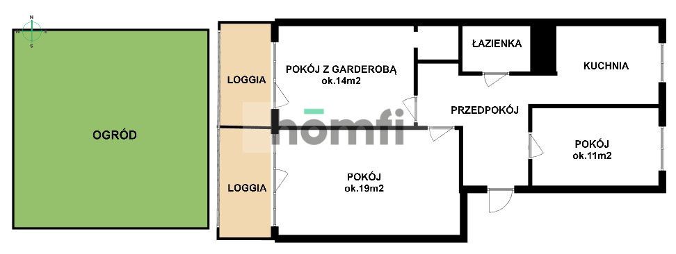 Komfortowe, przestronne mieszkanie! 3 pokoje, 2balkony, ogród - Mieszkanie - Wynajem - Gdańsk, Zaspa