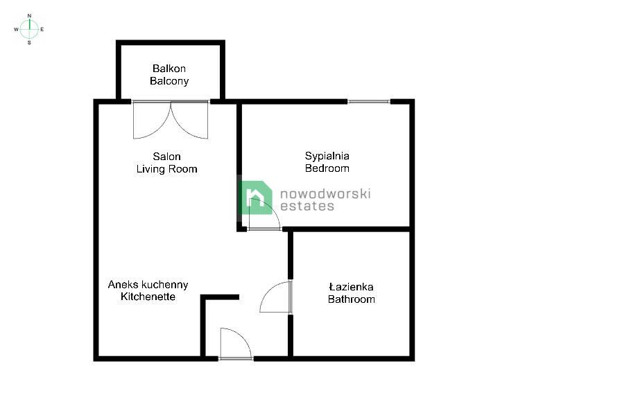 Piękne 2 pokojowe mieszkanie przy ulicy Telimeny - Mieszkanie - Wynajem - Kraków, Podgórze / Bieżanów-Prokocim