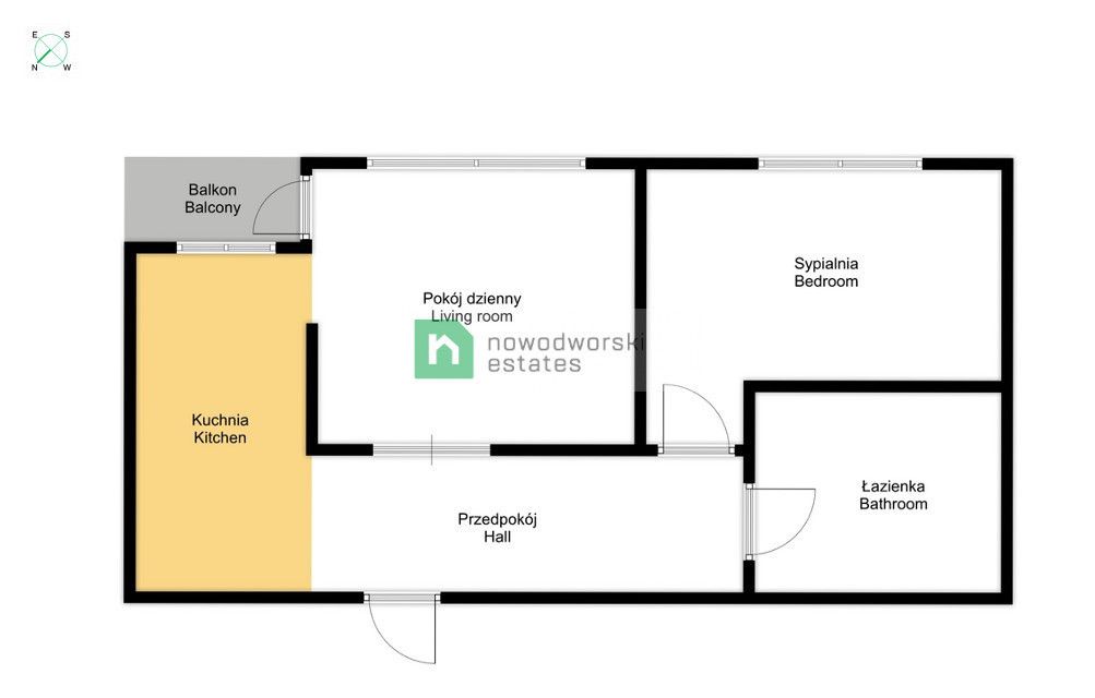Muranów's Apartment, 2 rooms on Pokorna street with underground parking place. - Apartment - Rent - Warszawa, Śródmieście / Muranów