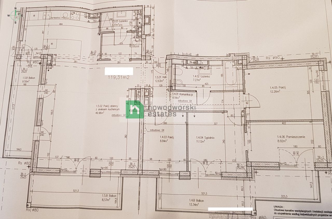 Luksusowy apartament 120 m2 w wysokim standardzie ul.Czarodziejska - Mieszkanie - Sprzedaż - Kraków, Podgórze / Dębniki
