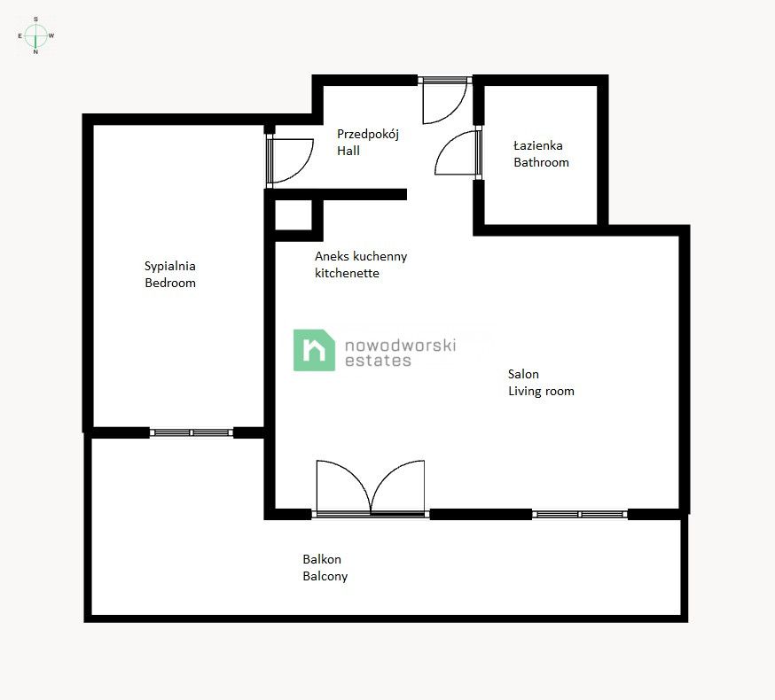 New 2-room apartment - Nowa Papiernia! - Apartment - Sale - Wrocław, Krzyki / Przedmieście Oławskie