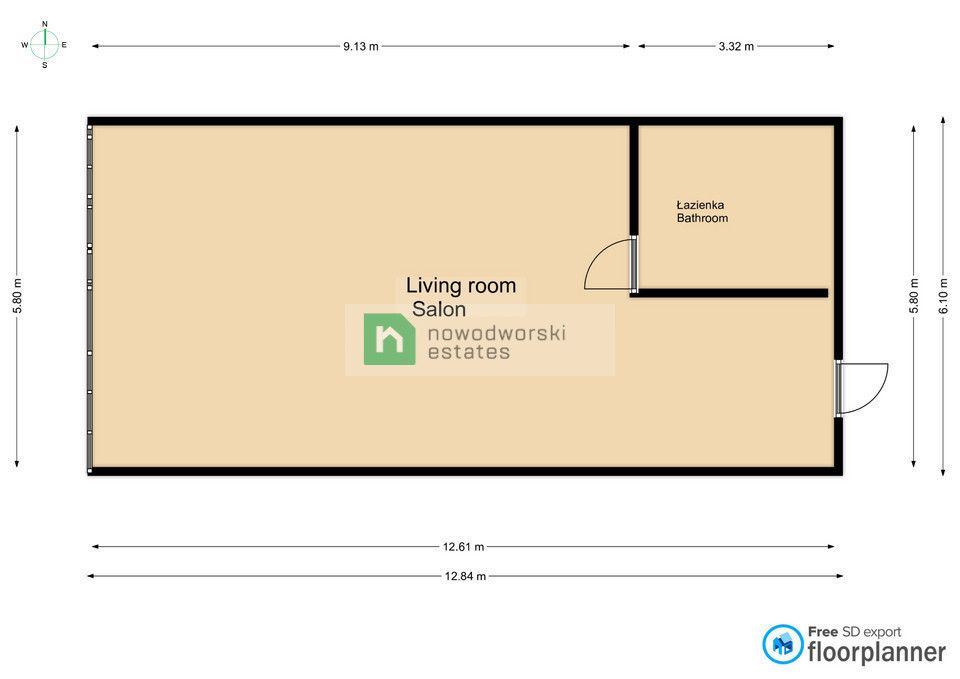 Studio apartment with air conditioning,Szewska Street - Квартира - Оренда - Wrocław, Stare Miasto