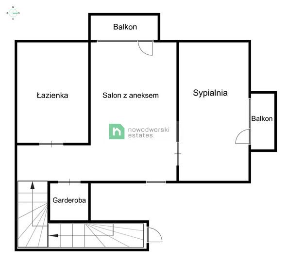 2 pokoje 2 balkony | Ponad 45 mkw powierzchni całkowitej - Mieszkanie - Sprzedaż - Krakowski, Zielonki / Pękowice
