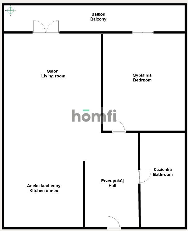 Nowe, 2-pokojowe mieszkanie z widokiem na park - Mieszkanie - Wynajem - Kraków, Podgórze