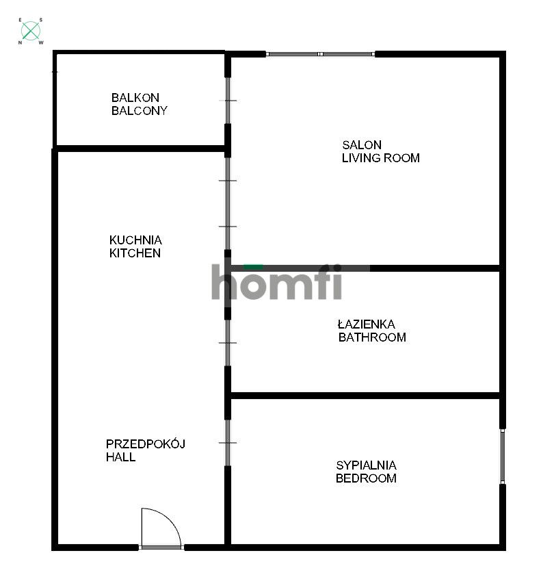 2-rooms apartment on Gwiaździsta - Apartment - Sale - Wrocław, Krzyki