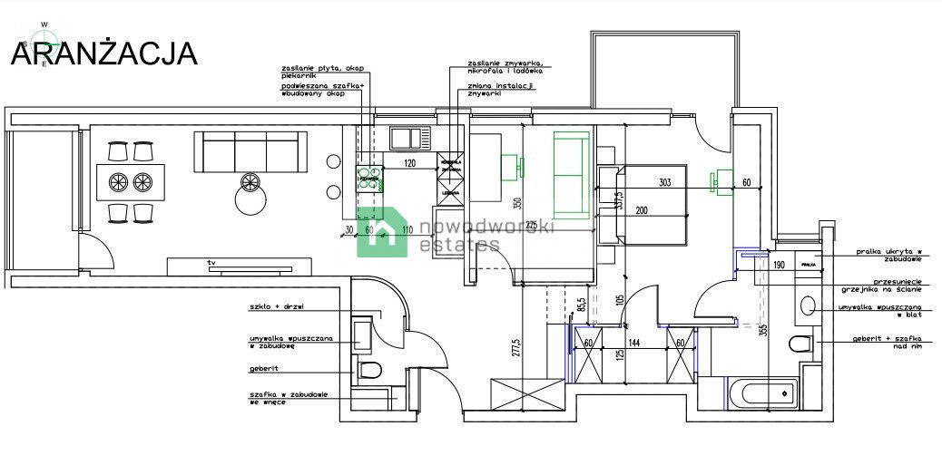 Jasne 3-pokojowe mieszkanie z 2 balkonami - Mieszkanie - Wynajem - Poznań, Grunwald