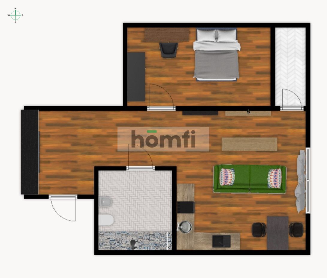 New and comfortable apartment next to 3 lakes - Apartment - Rent - Katowice, os. Paderewskiego