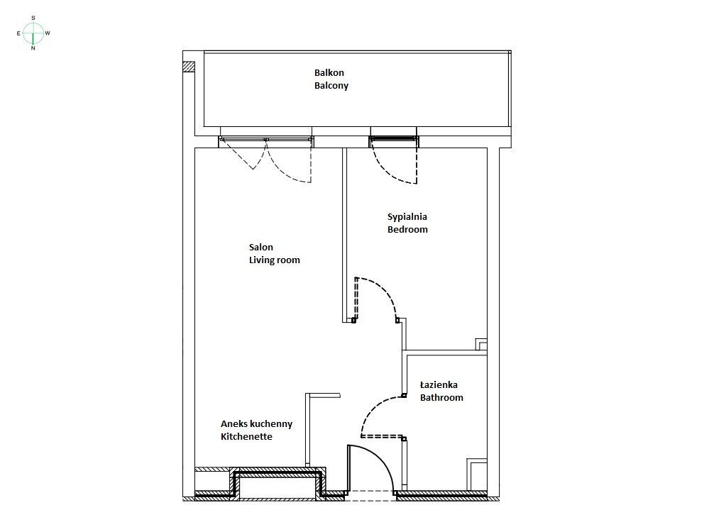 2 pokoje w wysokim standardzie, Port Popowice - Mieszkanie - Wynajem - Wrocław, Fabryczna / Popowice