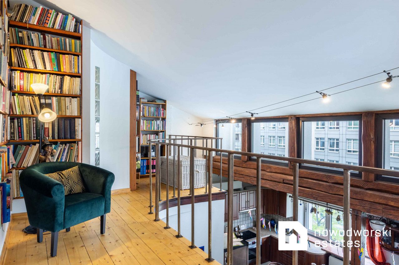 A two-level apartment in the center of Saska Kępa - Apartment - Rent - Warszawa, Praga-Południe / Saska Kępa