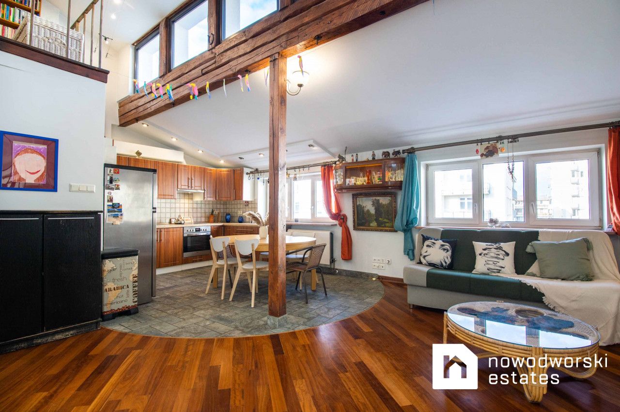 A two-level apartment in the center of Saska Kępa - Apartment - Rent - Warszawa, Praga-Południe / Saska Kępa