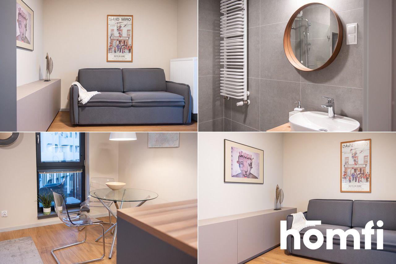 Beautiful studio with a terrace at the Grunwald Square - Apartment - Rent - Wrocław, Śródmieście / Plac Grunwaldzki