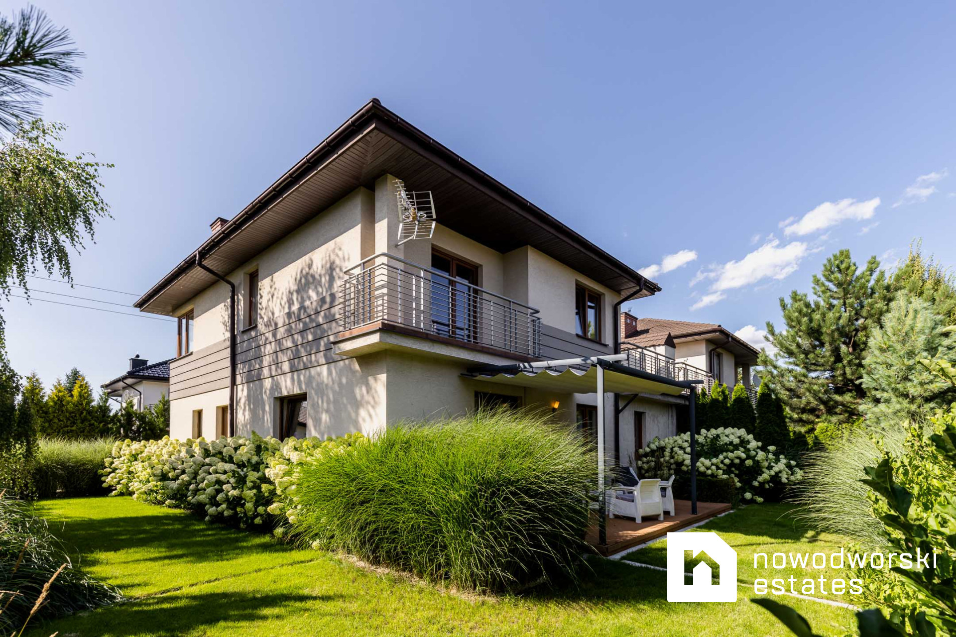 Piękny bliźniak w Kiełpinie na zamkniętym osiedlu - Dom - Sprzedaż - Warszawski Zachodni, Łomianki / Kiełpin