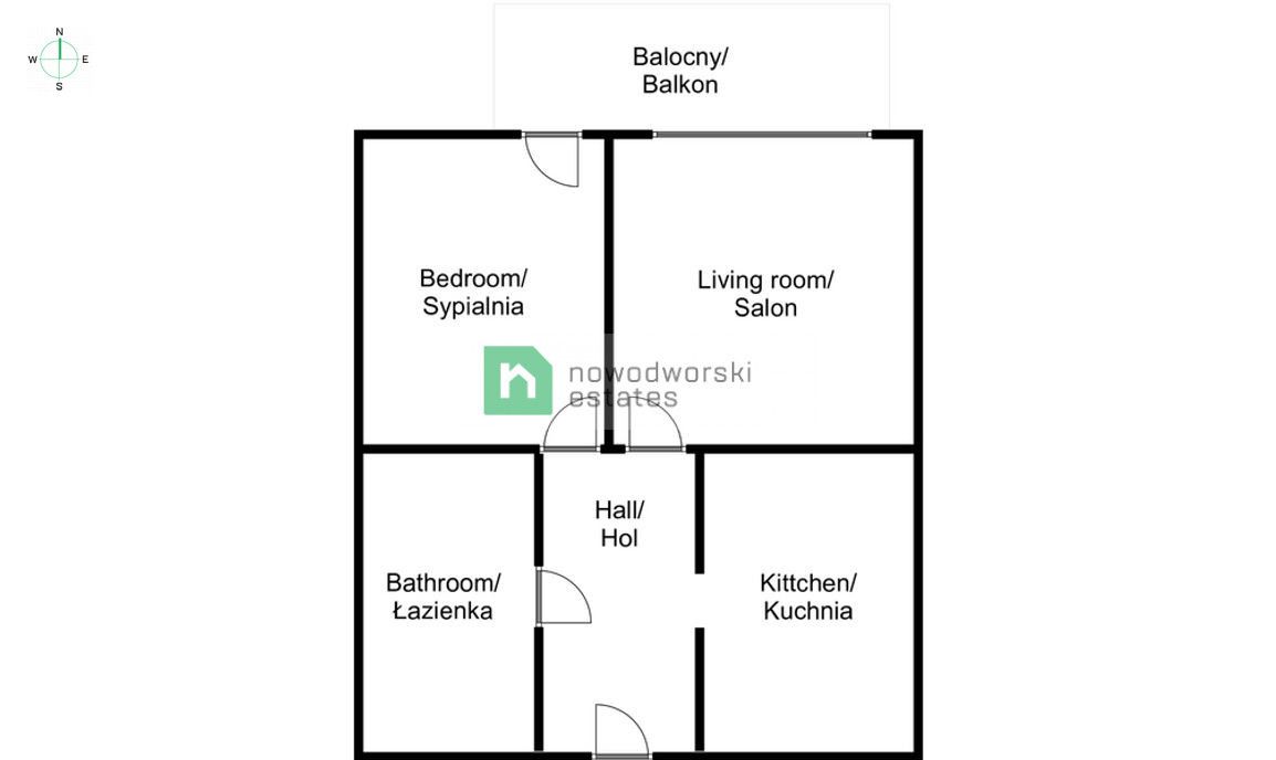 Nowe 2-pokojowe mieszkanie | Górki | 44m2 - Mieszkanie - Wynajem - Poznań, Grunwald / Górczyn